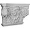Ekena Millwork 26 7/8"W x 17 1/2"H x 2 5/8"P Rose Capital (Fits Pilasters up to 19 1/4"W x 2 5/8"D) CAP26X17X02RO - alternate 2